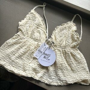 NWT Princess Polly Kellan Top Cream